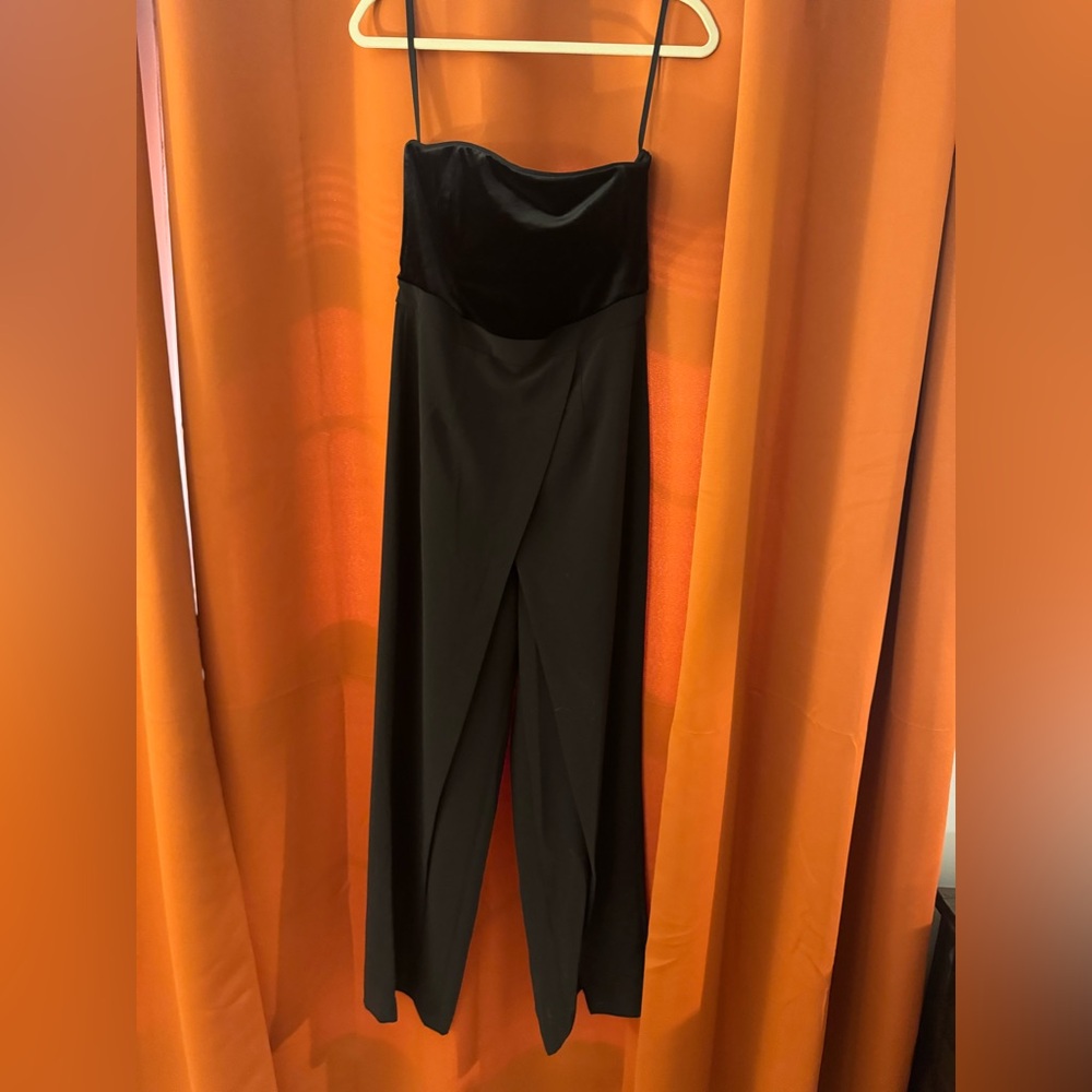 Elegant Black Strapless Jumpsuit - White House Black Market